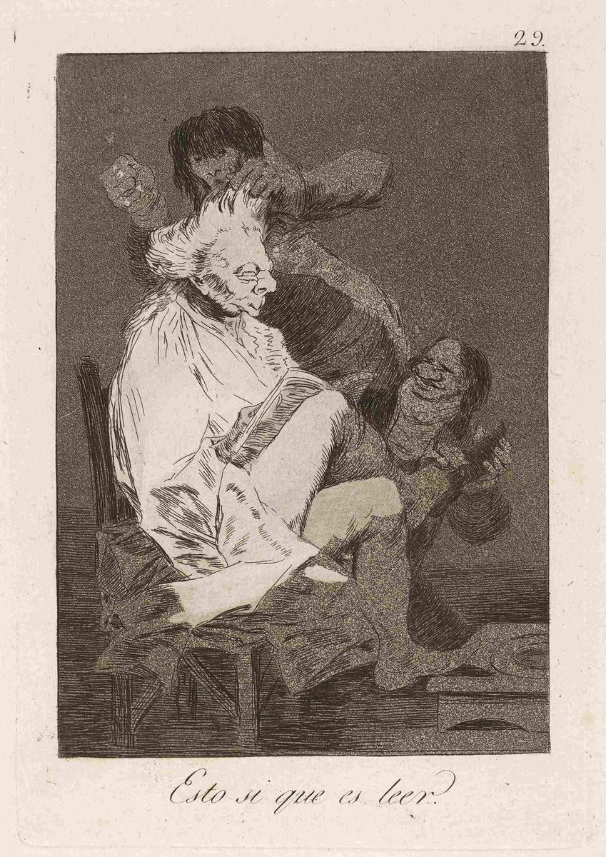 Francisco de Goya, Esto si que es leer. (That certainly is being able to read.) (1796-1797)