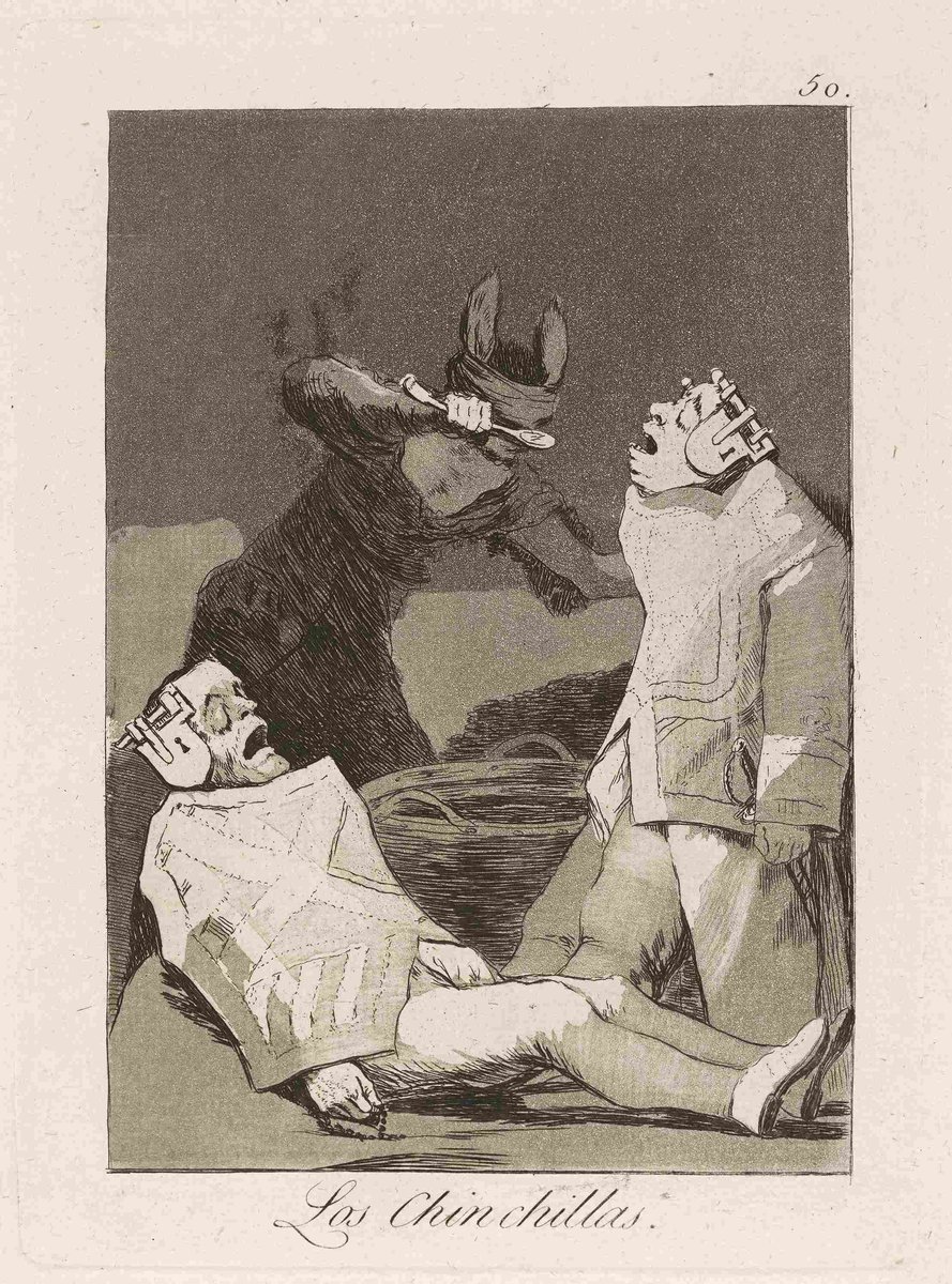 Francisco de Goya, Los Chinchillas. (The Chinchillas.) (1796-1797)