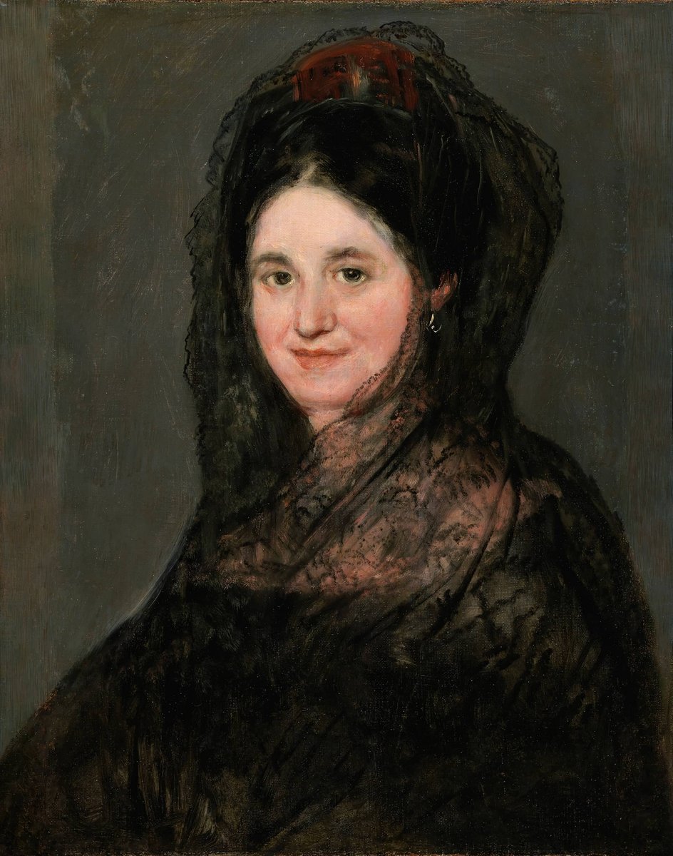 Francisco de Goya, Portrait of a Lady in a Black Mantilla (c.1824)