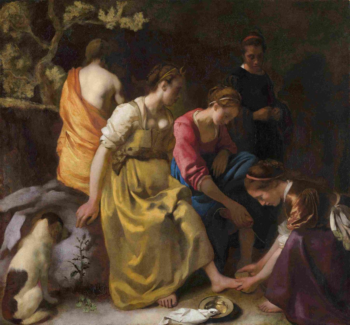 约翰内斯-维米尔《戴安娜和她的仙女》（1653 - 1654 年）-1
