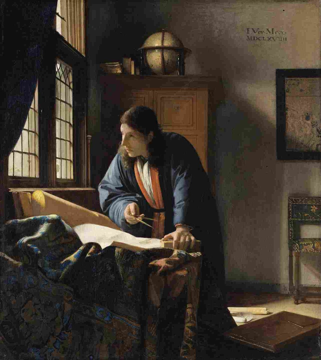 Johannes Vermeer The Geographer (1669)