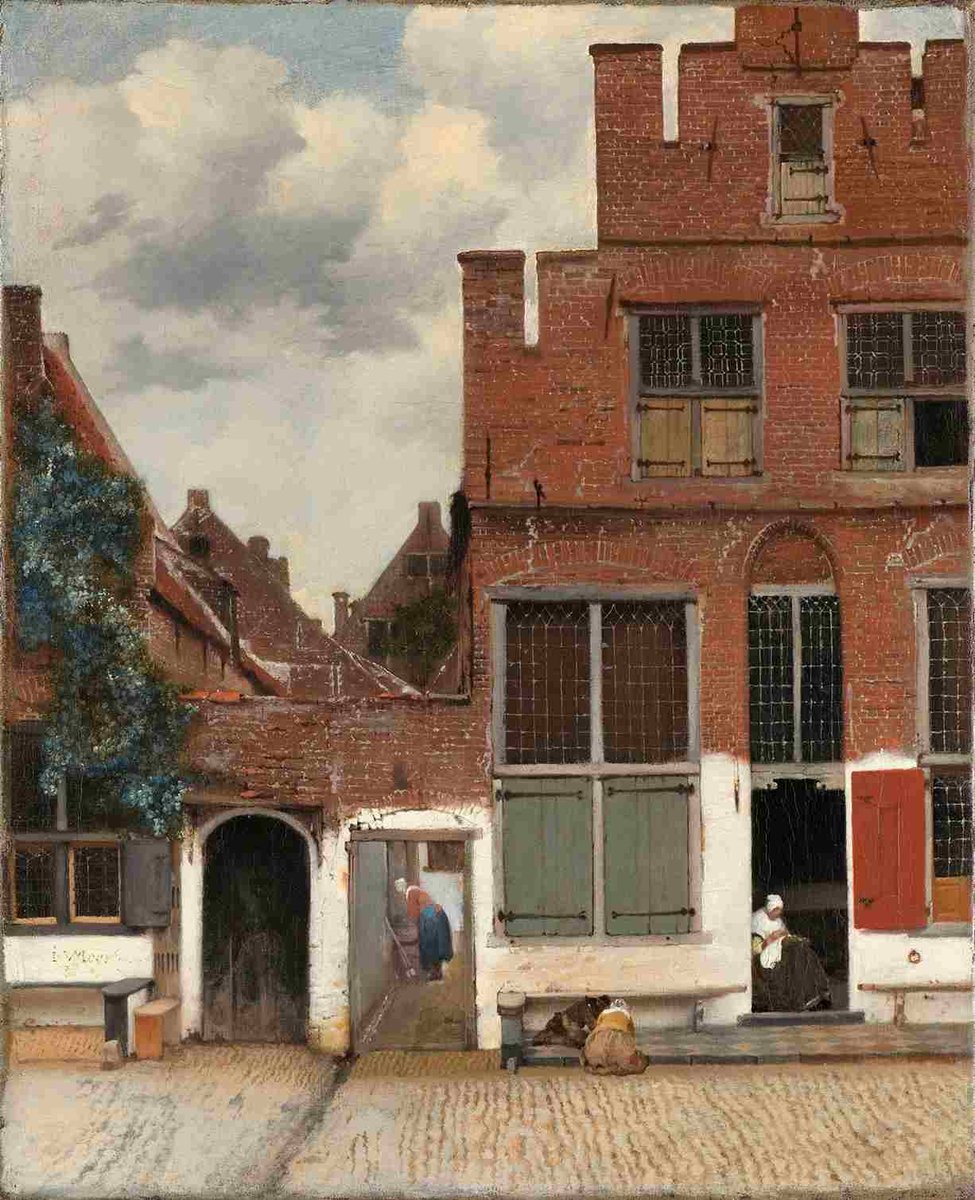 约翰内斯-维米尔（Johannes Vermeer）拍摄的代尔夫特房屋，被称为 "小街"（约 1658 年）。