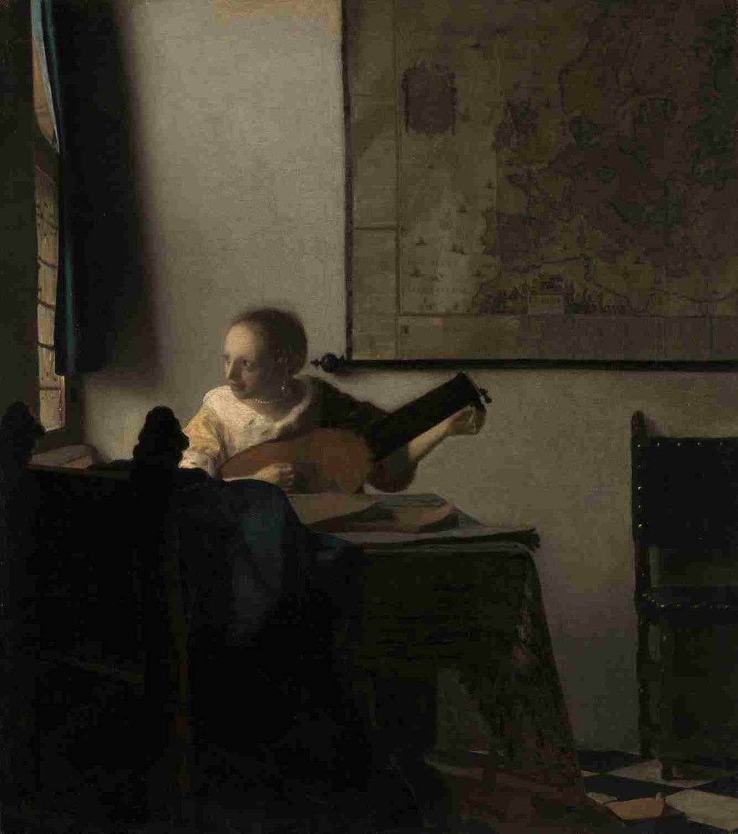 Johannes Vermeer Young Woman with a Lute (ca 1662–63)-1